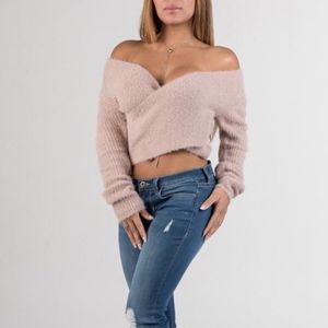 Hot & Delicious Cross over Sweater